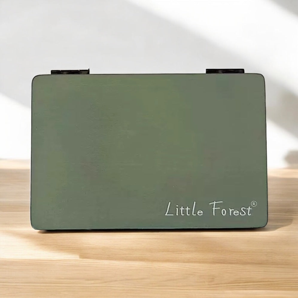 Realistic Wooden Mini Laptop with Small Blackboard