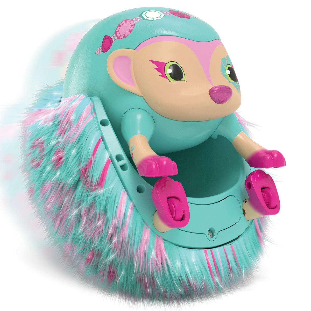 Zoomer Hedgiez Interactive Hedgehog with Lights, Sounds and Sensors by Spin Master Teal