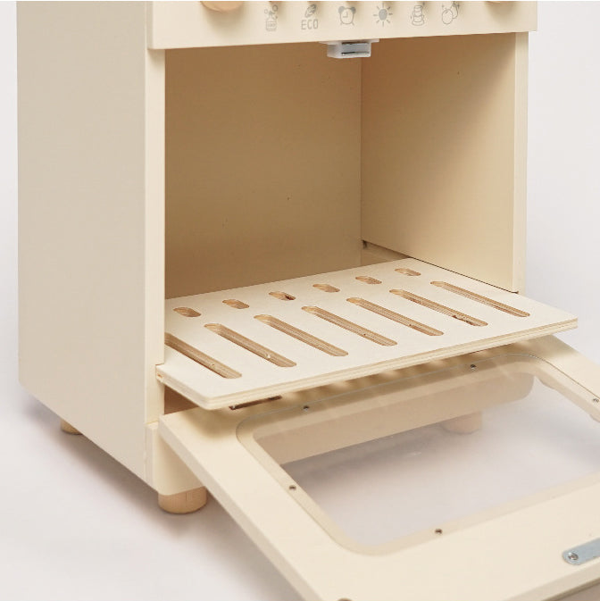 Cream Coloured Wooden Dish Washer. Kitchen Pretend Play Toy.