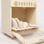 Cream Coloured Wooden Dish Washer. Kitchen Pretend Play Toy.