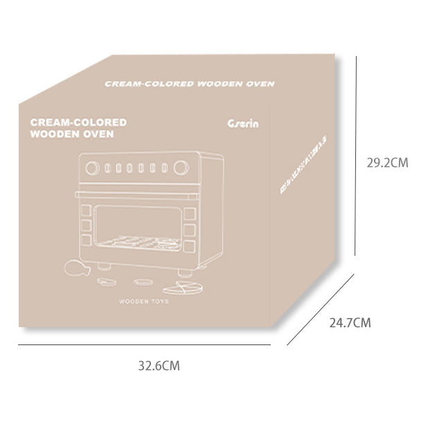 Cream Colour Wooden Oven Kitchen Pretend Play