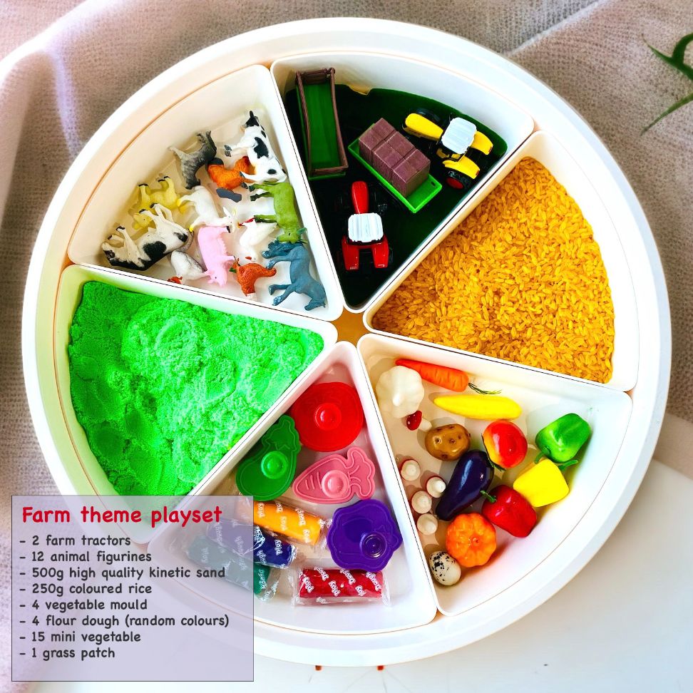 Sensory Play Tray Montessori Early Development Open End Play