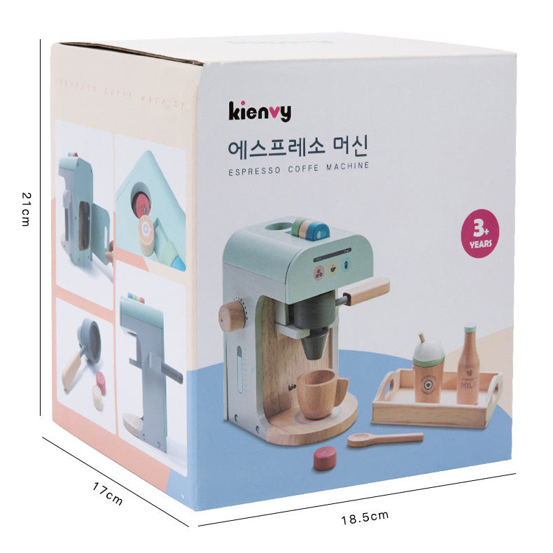 Korea Brand Kienvy Coffee Machine Set Kitchen Pretend Play