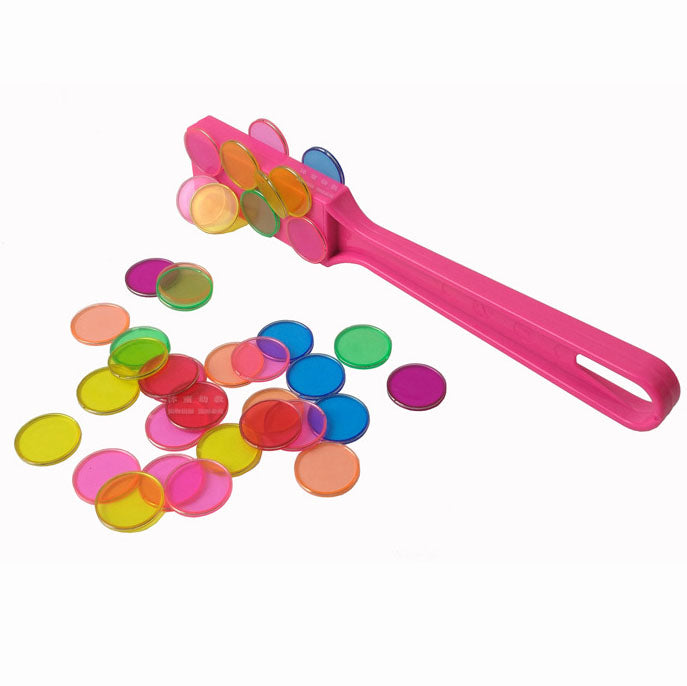 Magnetic Stick and 100 Counters with Sensory Bottle