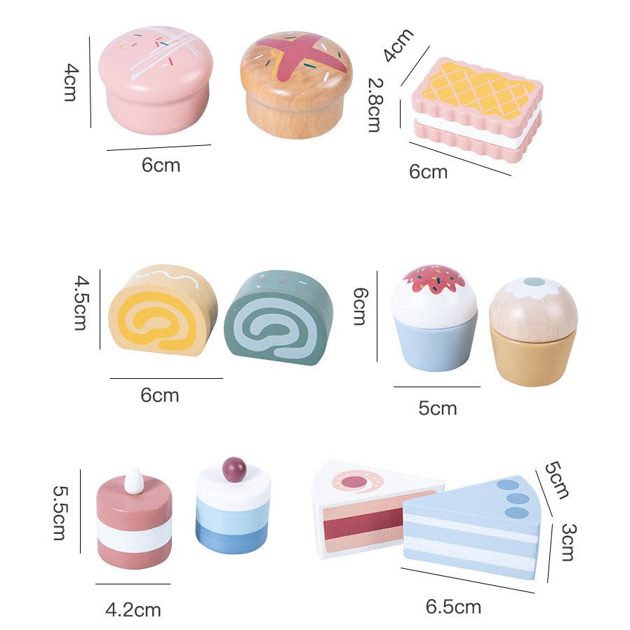 Nunukids Complete Dessert Set Pretend Play Food Toy