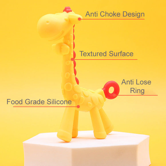 Food Grade Silicone Giraffe Teether