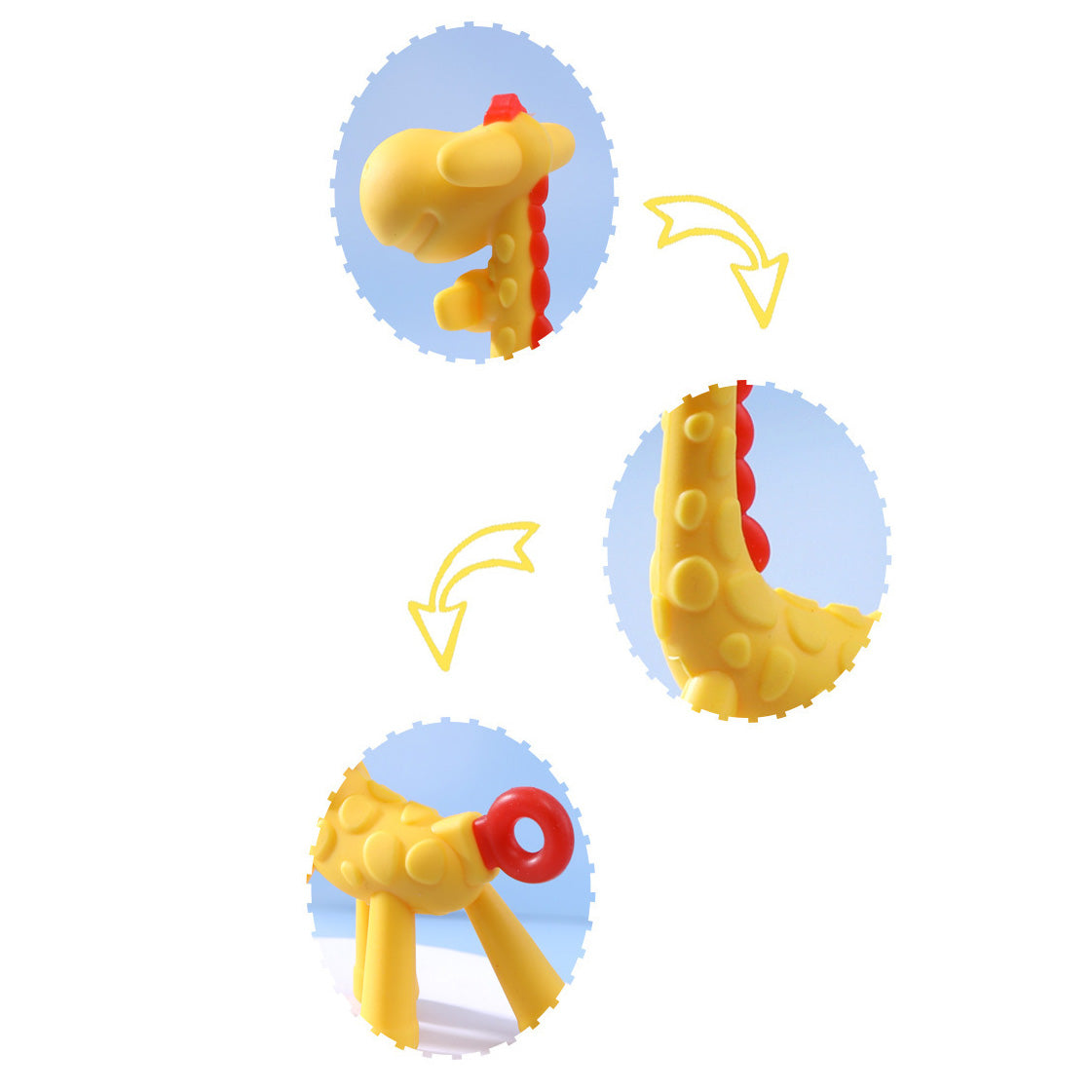 Food Grade Silicone Giraffe Teether