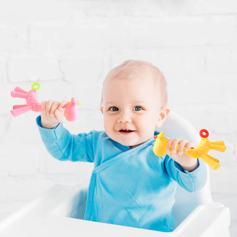 Food Grade Silicone Giraffe Teether