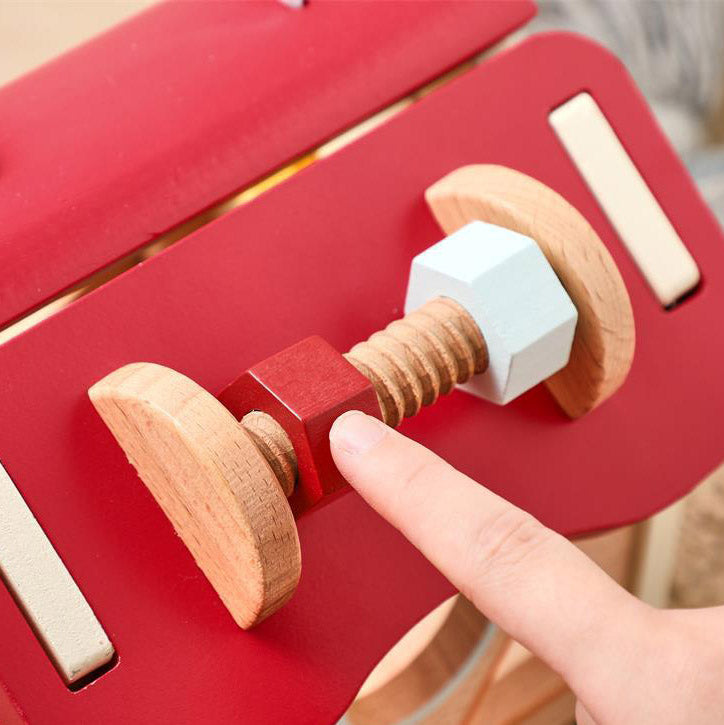 Montessori-Inspired Multi-Activity Wooden House Toy