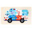 Wooden Big Block Toddler Jigsaw Puzzles Transportation theme