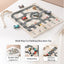 Wooden Travel on the Go Car Toy with Canvas Board Game Mat