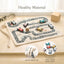 Wooden Travel on the Go Car Toy with Canvas Board Game Mat