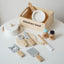 Wooden Kitchen Food Crates. Kitchen Pretend Play Set