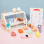 Wooden Ice Cream Counter Pretend Play Kitchen Toy Montessori