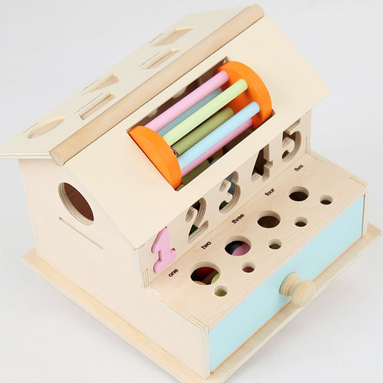 Montessori inspired Multi play learning activities toy house