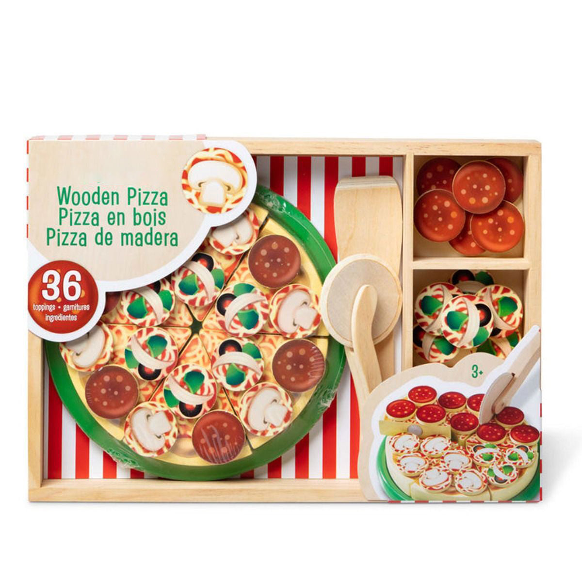 Wooden Pizza Party Play Food Set