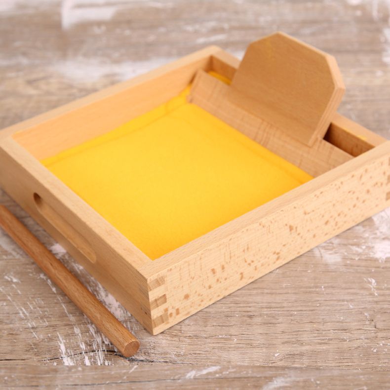 Wooden Sand Writing Kit with Tray. Montessori Learning Toy