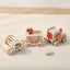 Montessori inspired wooden train cognitive training toy