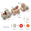 Montessori inspired wooden train cognitive training toy