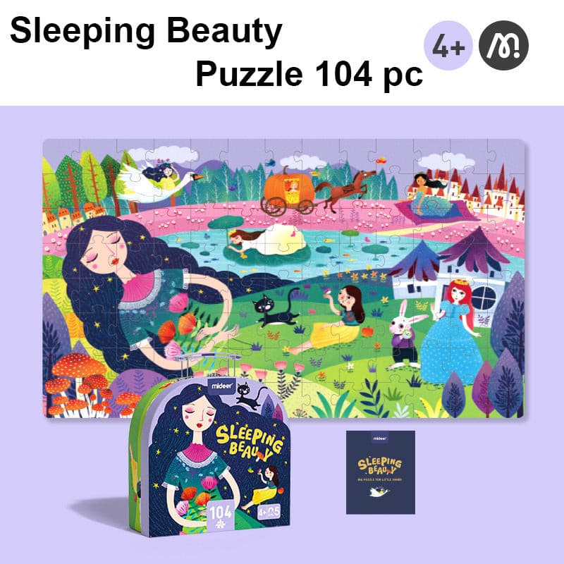 MiDeer Sleeping Beauty (104pc) Jigsaw Puzzle with Portable Gift Box. Children Toy Gift