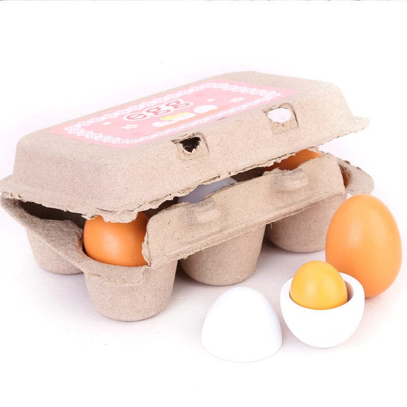 Wooden store egg toy