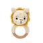 Handmade Animal Crochet Rattle / Teether, Baby Toy Lion