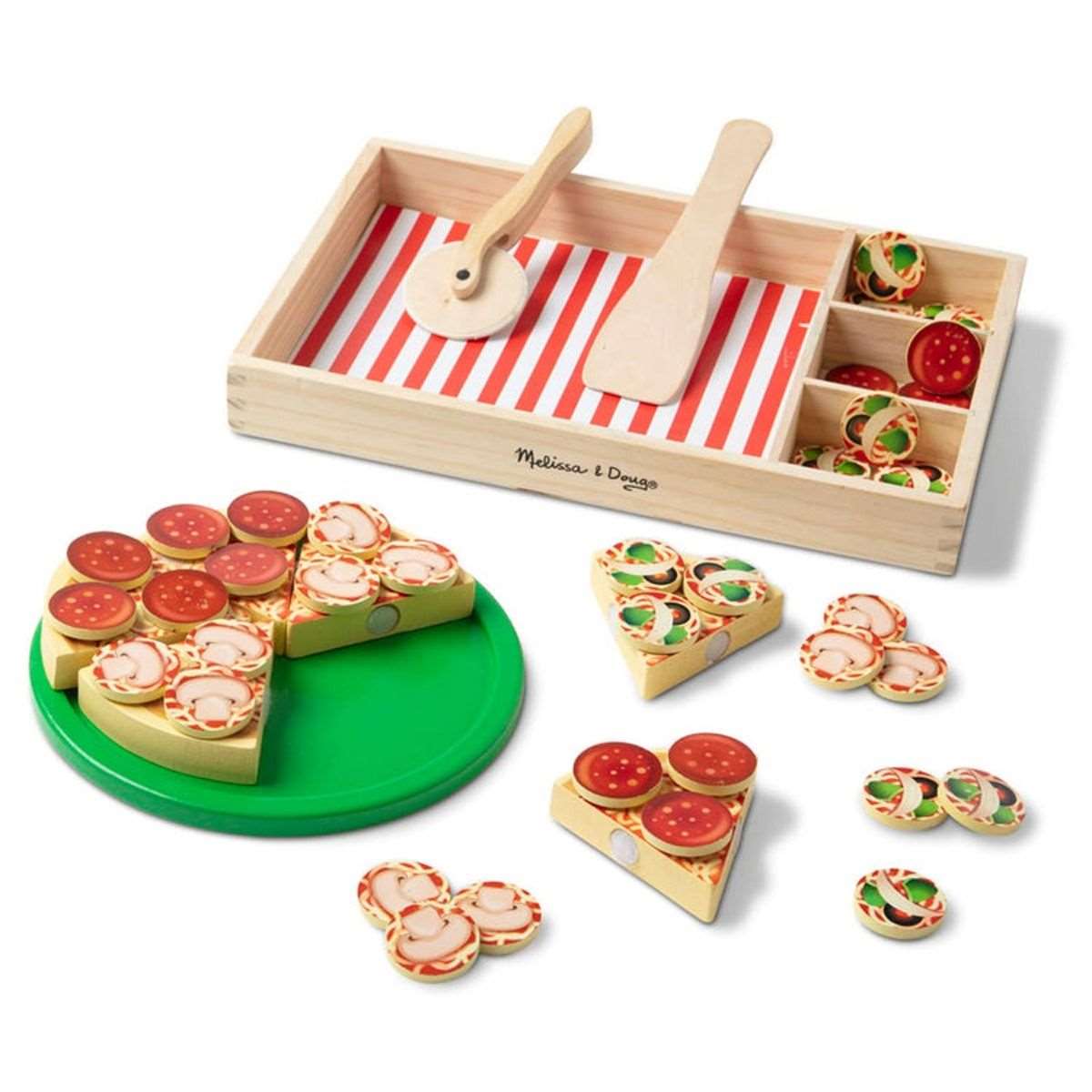 Melissa and doug store wooden kitchen food